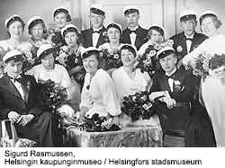 Helsingin V yhteiskoulun ylioppilaat 1935.