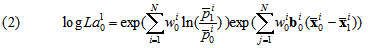 Log-Laspeyres Index Formula