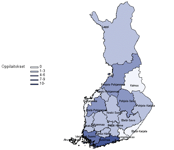 Lakkautettujen ja yhdistettyjen peruskoulujen ja perusasteen erityiskoulujen lukumäärät 2021