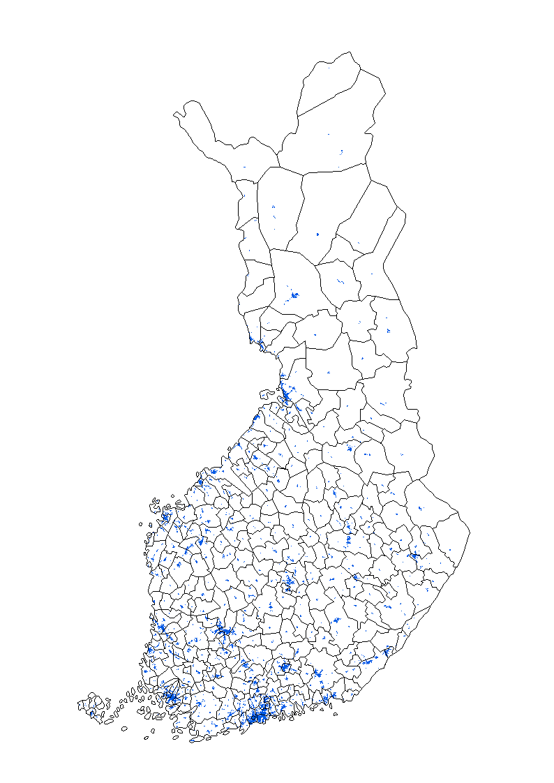 Figurbilaga 4. Finlands statistiska tätorter 2013