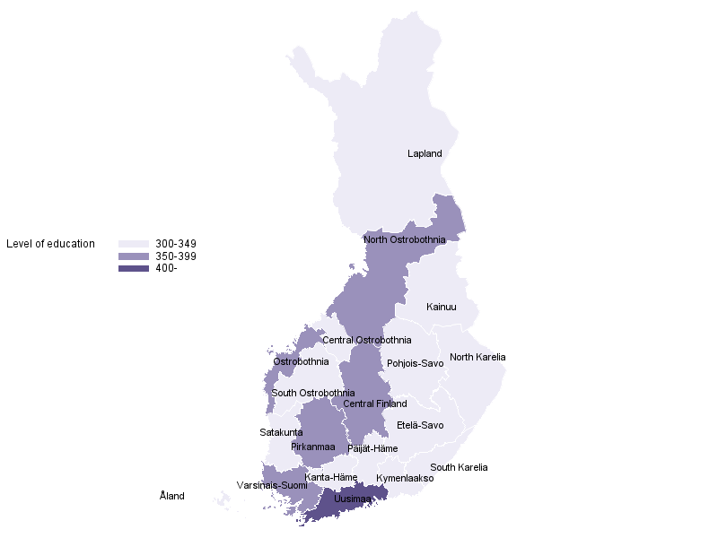 Population by the measure of level of education based on length of education in 2017 